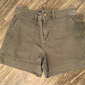 Anthropologie A New Day Green Chino Khaki  Gray Casual Shorts Size 4